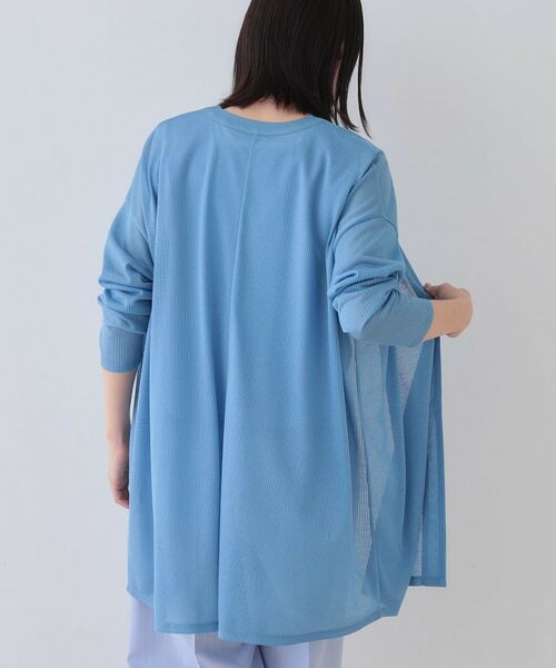 INDIVI / インディヴィ カーディガン・ボレロ | 【洗える／シアーストライプ】ロング丈着流しカーディガン | 詳細11