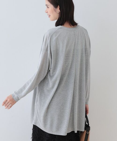 INDIVI / インディヴィ カーディガン・ボレロ | 【洗える／シアーストライプ】ロング丈着流しカーディガン | 詳細15