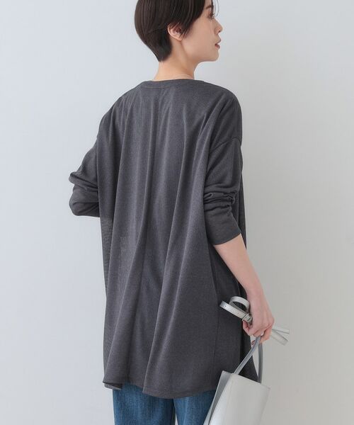 INDIVI / インディヴィ カーディガン・ボレロ | 【洗える／シアーストライプ】ロング丈着流しカーディガン | 詳細19