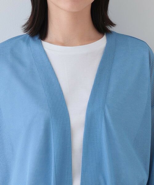 INDIVI / インディヴィ カーディガン・ボレロ | 【洗える／シアーストライプ】ロング丈着流しカーディガン | 詳細25