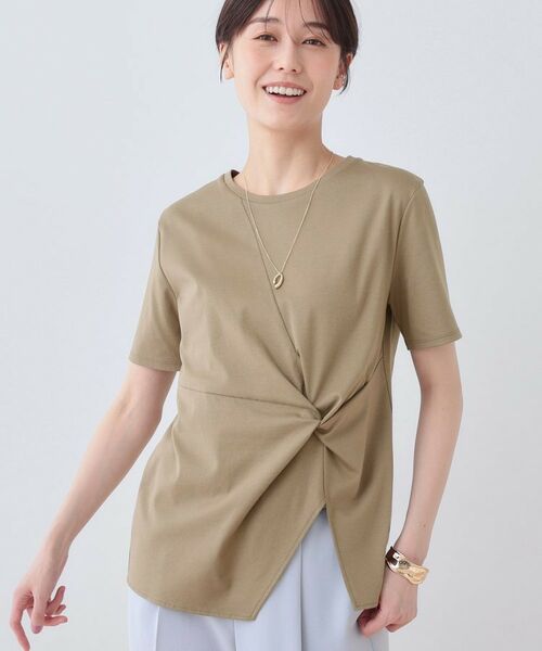 INDIVI / インディヴィ Tシャツ | 【洗える】ねじりデザインTシャツ | 詳細13