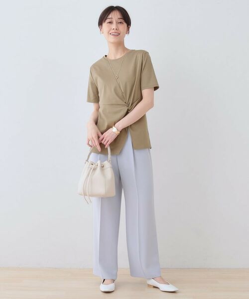 INDIVI / インディヴィ Tシャツ | 【洗える】ねじりデザインTシャツ | 詳細14