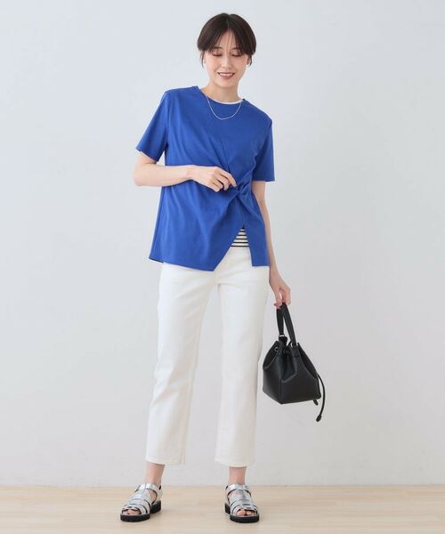 INDIVI / インディヴィ Tシャツ | 【洗える】ねじりデザインTシャツ | 詳細22
