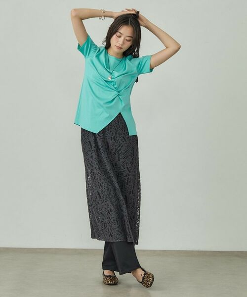 INDIVI / インディヴィ Tシャツ | 【洗える】ねじりデザインTシャツ | 詳細29