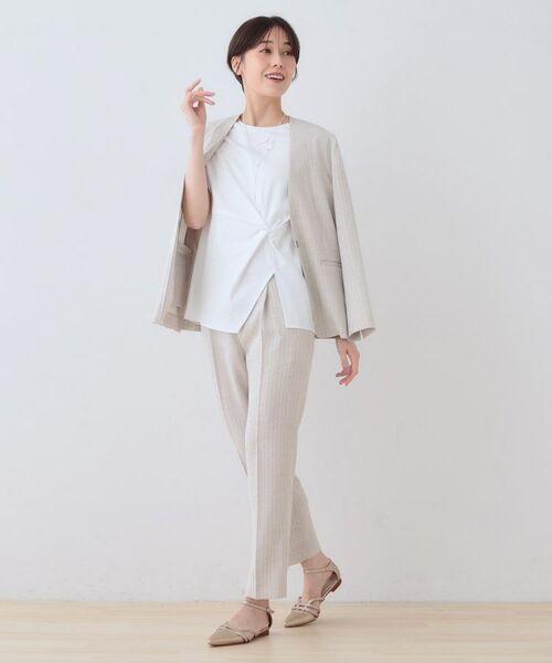 INDIVI / インディヴィ Tシャツ | 【洗える】ねじりデザインTシャツ | 詳細4