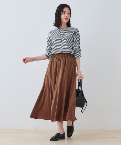 INDIVI / インディヴィ カットソー | 【洗える/吸水速乾/UVケア】ねじりデザイン袖カットソー | 詳細16