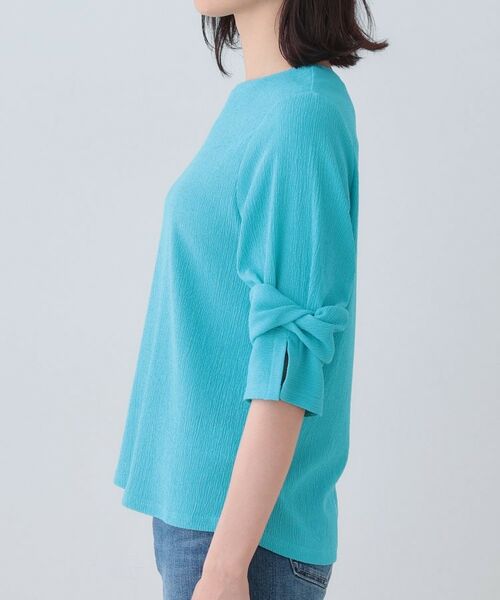 INDIVI / インディヴィ カットソー | 【洗える/吸水速乾/UVケア】ねじりデザイン袖カットソー | 詳細27