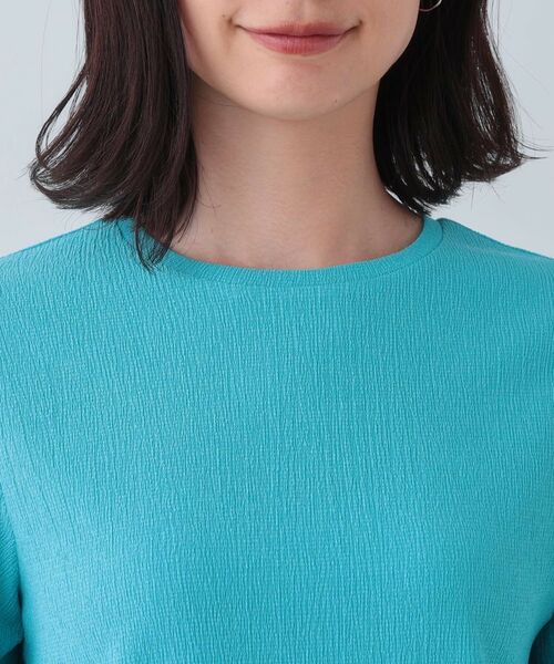 INDIVI / インディヴィ カットソー | 【洗える/吸水速乾/UVケア】ねじりデザイン袖カットソー | 詳細29