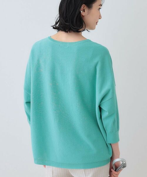 INDIVI / インディヴィ ニット・セーター | 【洗える】コットンリネン ドルマンニット | 詳細11