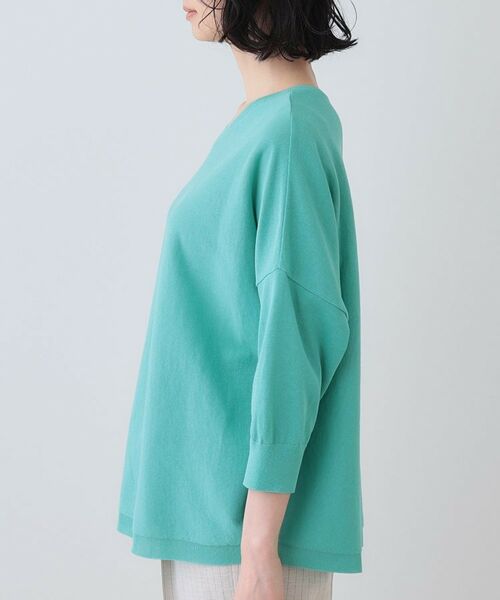 INDIVI / インディヴィ ニット・セーター | 【洗える】コットンリネン ドルマンニット | 詳細19