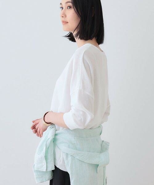 INDIVI / インディヴィ ニット・セーター | 【洗える】コットンリネン ドルマンニット | 詳細2