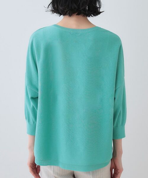 INDIVI / インディヴィ ニット・セーター | 【洗える】コットンリネン ドルマンニット | 詳細20