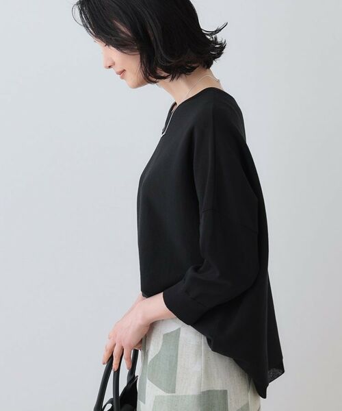 INDIVI / インディヴィ ニット・セーター | 【洗える】コットンリネン ドルマンニット | 詳細6