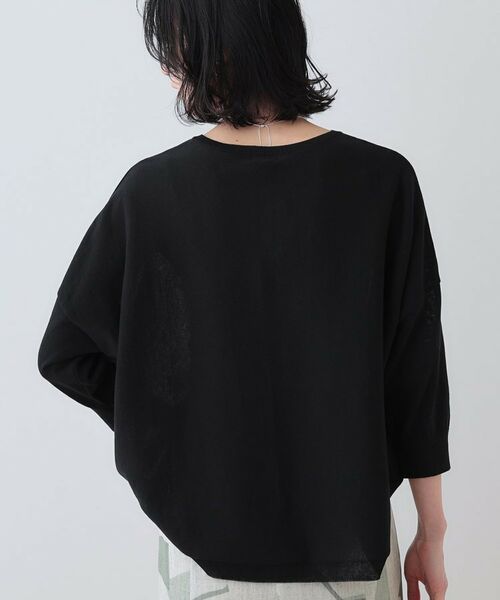 INDIVI / インディヴィ ニット・セーター | 【洗える】コットンリネン ドルマンニット | 詳細7