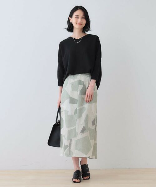 INDIVI / インディヴィ ニット・セーター | 【洗える】コットンリネン ドルマンニット | 詳細8