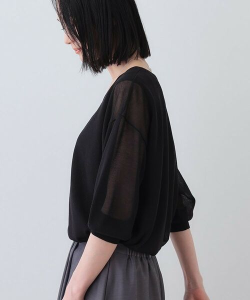 INDIVI / インディヴィ ニット・セーター | 【洗える/シアーラメ】レイヤード風ニット | 詳細10