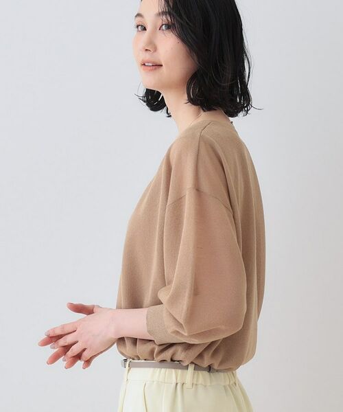 INDIVI / インディヴィ ニット・セーター | 【洗える/シアーラメ】レイヤード風ニット | 詳細14