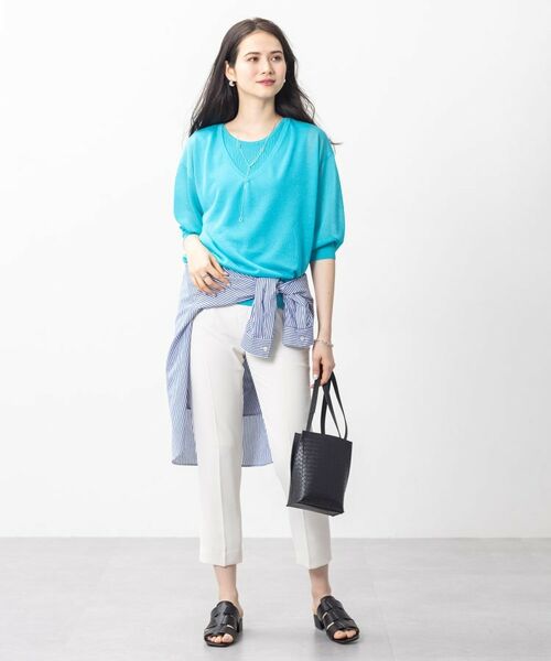 INDIVI / インディヴィ ニット・セーター | 【洗える/シアーラメ】レイヤード風ニット | 詳細29