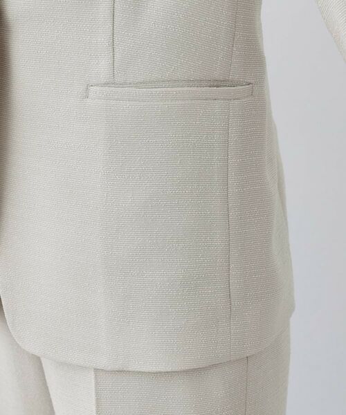 INDIVI / インディヴィ テーラードジャケット | 【日本製／SETUP可能】トリアセテート混ノーカラージャケット | 詳細17