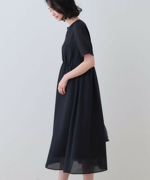 INDIVI / インディヴィ ロング・マキシ丈ワンピース | 【洗える／エアリー】ハイウエストワンピース | 詳細10