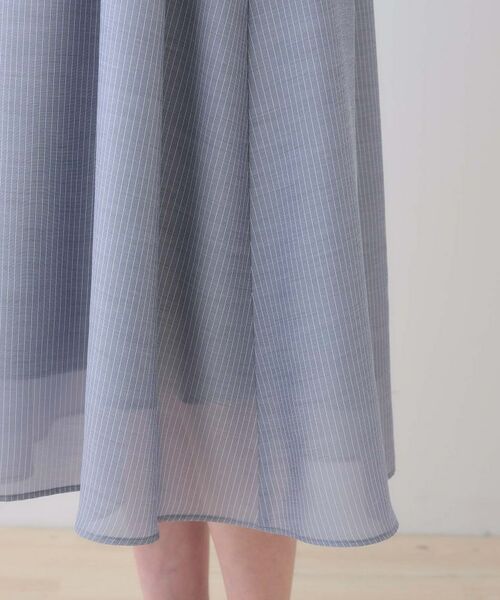 INDIVI / インディヴィ ロング・マキシ丈ワンピース | 【洗える／エアリー】ハイウエストワンピース | 詳細28