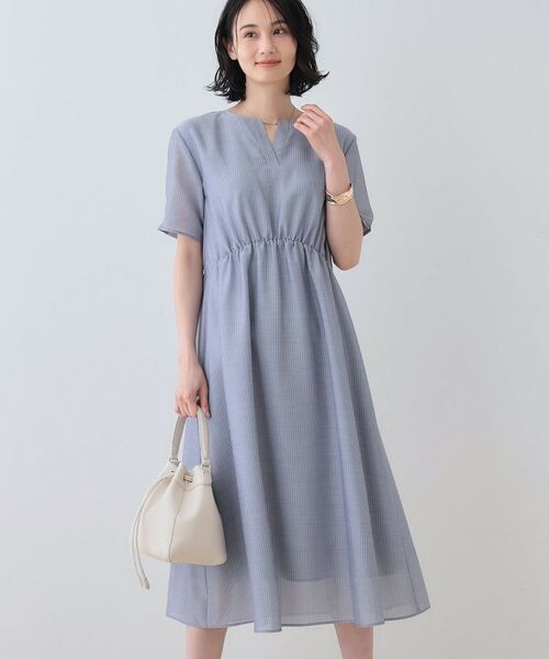 INDIVI / インディヴィ ロング・マキシ丈ワンピース | 【洗える／エアリー】ハイウエストワンピース | 詳細29