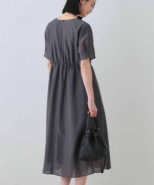 INDIVI / インディヴィ ロング・マキシ丈ワンピース | 【洗える／エアリー】ハイウエストワンピース | 詳細6