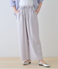 INDIVI / インディヴィ パンツ | 【洗える／UVケア／SETUP可能】ドロストワイドパンツ