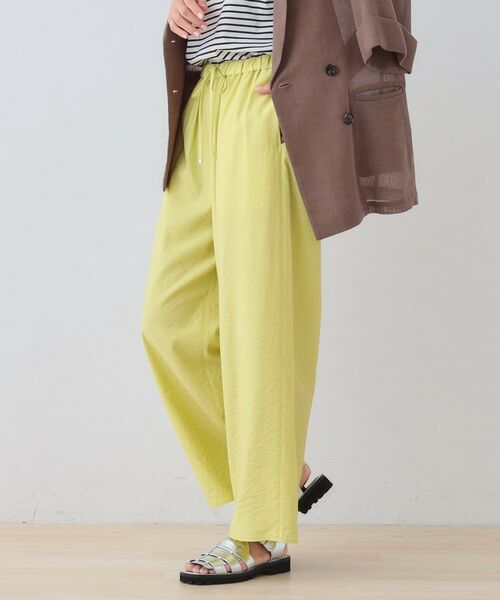 INDIVI / インディヴィ パンツ | 【洗える/UVケア/SETUP可能】ドロストワイドパンツ | 詳細13