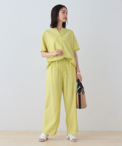 INDIVI / インディヴィ パンツ | 【洗える/UVケア/SETUP可能】ドロストワイドパンツ | 詳細15