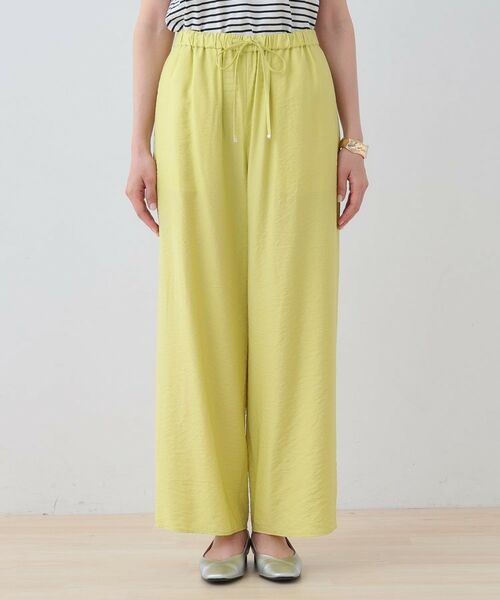 INDIVI / インディヴィ パンツ | 【洗える/UVケア/SETUP可能】ドロストワイドパンツ | 詳細17