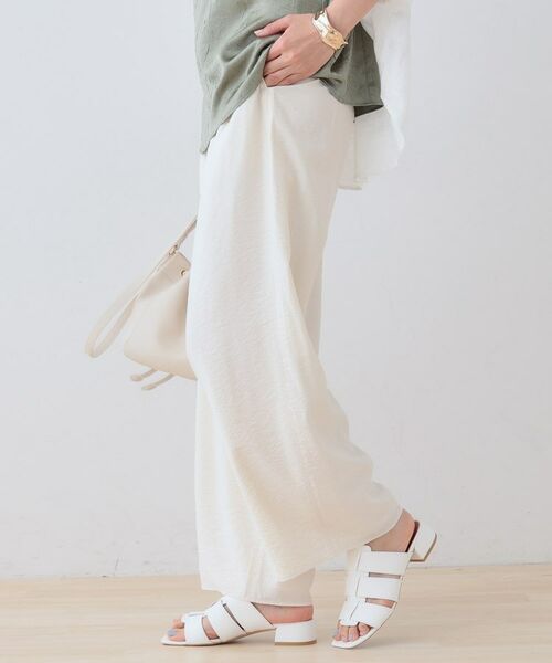 INDIVI / インディヴィ パンツ | 【洗える/UVケア/SETUP可能】ドロストワイドパンツ | 詳細2