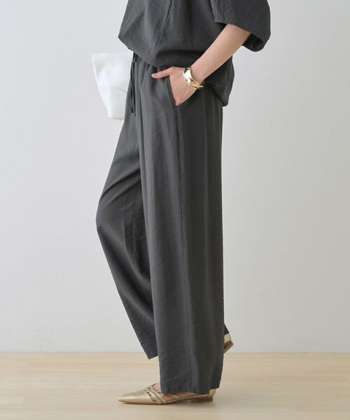 INDIVI / インディヴィ パンツ | 【洗える/UVケア/SETUP可能】ドロストワイドパンツ | 詳細23