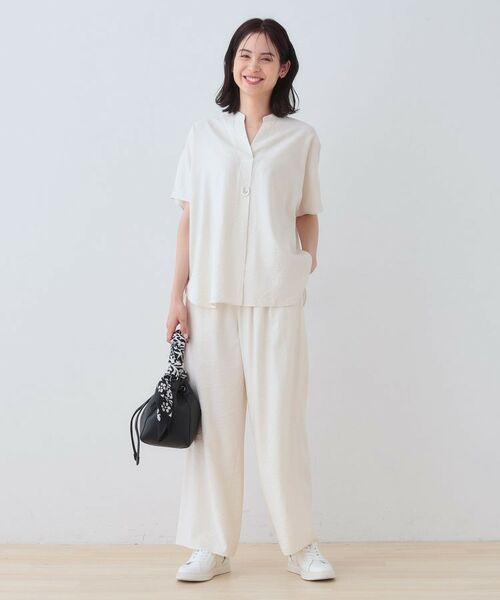 INDIVI / インディヴィ パンツ | 【洗える/UVケア/SETUP可能】ドロストワイドパンツ | 詳細4