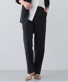 INDIVI / インディヴィ パンツ | 【日本製／SETUP可能】コットン混ゆったりめテーパードパンツ