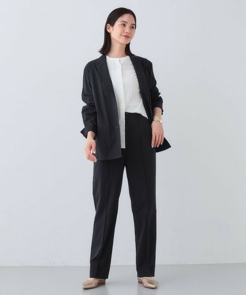 INDIVI / インディヴィ パンツ | 【日本製/SETUP可能】コットン混ゆったりめテーパードパンツ | 詳細4