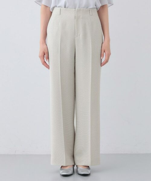 INDIVI / インディヴィ パンツ | 【日本製／SETUP可能】トリアセテート混ワイドパンツ | 詳細10
