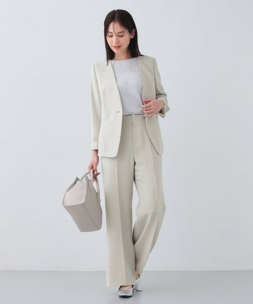 INDIVI / インディヴィ パンツ | 【日本製／SETUP可能】トリアセテート混ワイドパンツ | 詳細4