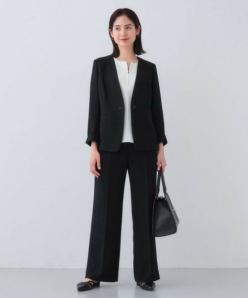 INDIVI / インディヴィ パンツ | 【日本製／SETUP可能】トリアセテート混ワイドパンツ | 詳細8