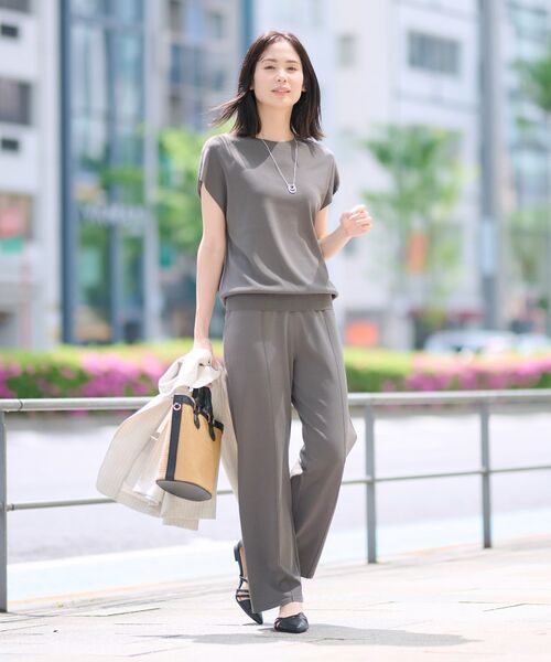 INDIVI / インディヴィ パンツ | 【洗える/SETUP可能/ウエストゴム】イージーニットパンツ | 詳細16