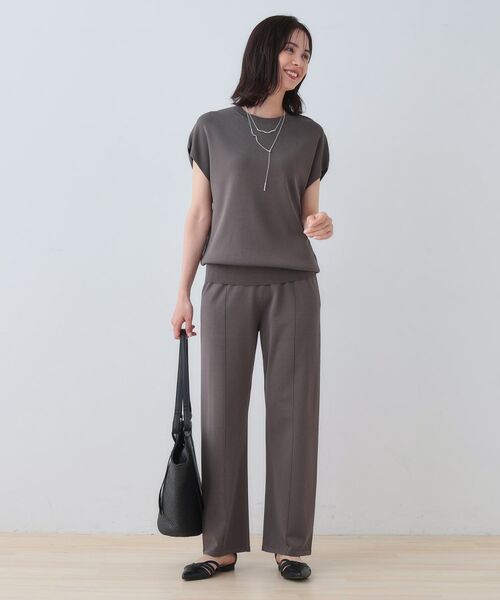 INDIVI / インディヴィ パンツ | 【洗える/SETUP可能/ウエストゴム】イージーニットパンツ | 詳細7