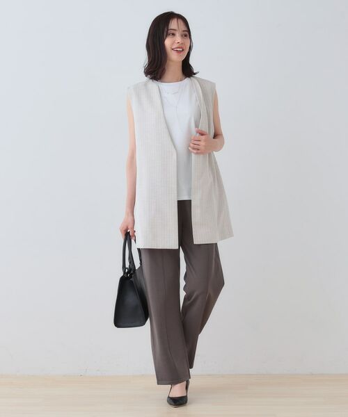 INDIVI / インディヴィ パンツ | 【洗える/SETUP可能/ウエストゴム】イージーニットパンツ | 詳細8