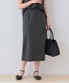 INDIVI / インディヴィ スカート | 【洗える／SETUP可能／UVケア】ストレートラインスカート