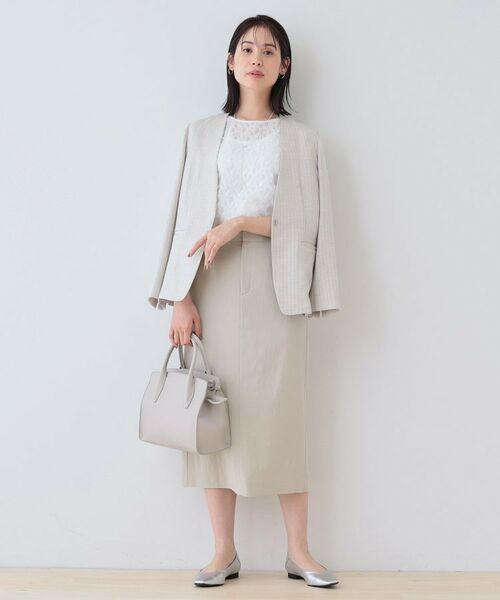 INDIVI / インディヴィ スカート | 【洗える/SETUP可能/UVケア】ストレートラインスカート | 詳細12