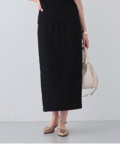 INDIVI / インディヴィ ロング・マキシ丈スカート | 【日本製／SETUP可能】巻き風デザインスカート