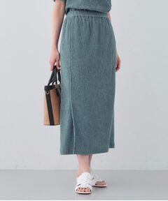 INDIVI / インディヴィ ロング・マキシ丈スカート | 【日本製／SETUP可能】巻き風デザインスカート