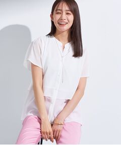 INDIVI / インディヴィ シャツ・ブラウス | 新色登場！【洗える／エアリー】ティアードブラウス