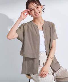 INDIVI / インディヴィ シャツ・ブラウス | 新色登場！【洗える／エアリー】ティアードブラウス