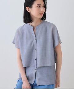 INDIVI / インディヴィ シャツ・ブラウス | 新色登場！【洗える／エアリー】ティアードブラウス