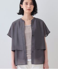 INDIVI / インディヴィ シャツ・ブラウス | 新色登場！【洗える／エアリー】ティアードブラウス